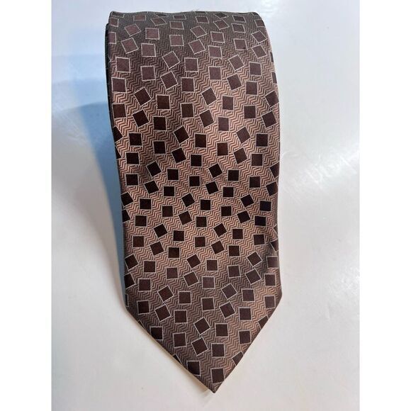 Canterbury Silk Tie Mens Pure 100 Silk Green Label Hand Made